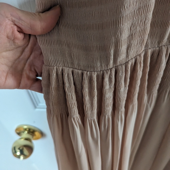Beautiful French Connection beige sheer halter dress - Picture 3 of 8